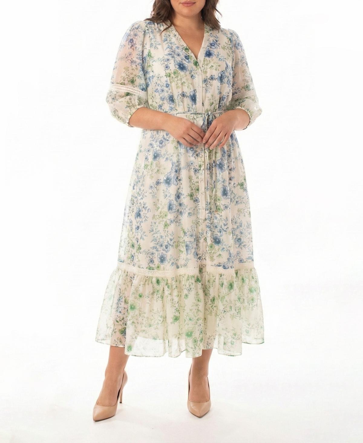 floral maxi dress vintage Katherine Maxi Dress  Cream & Rust Floral