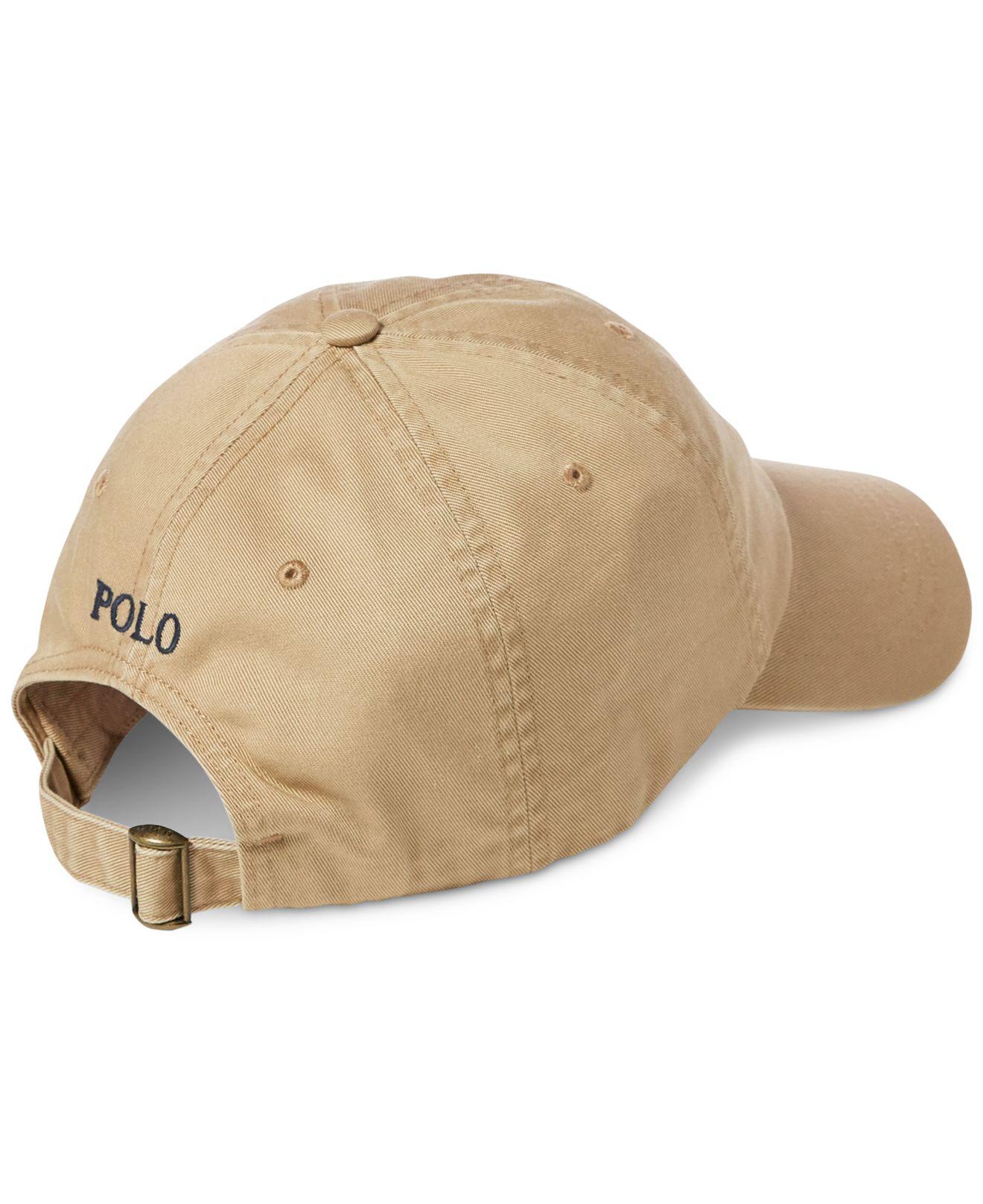 Polo Ralph Lauren Cotton Embroidered Skull Baseball Cap in Natural for