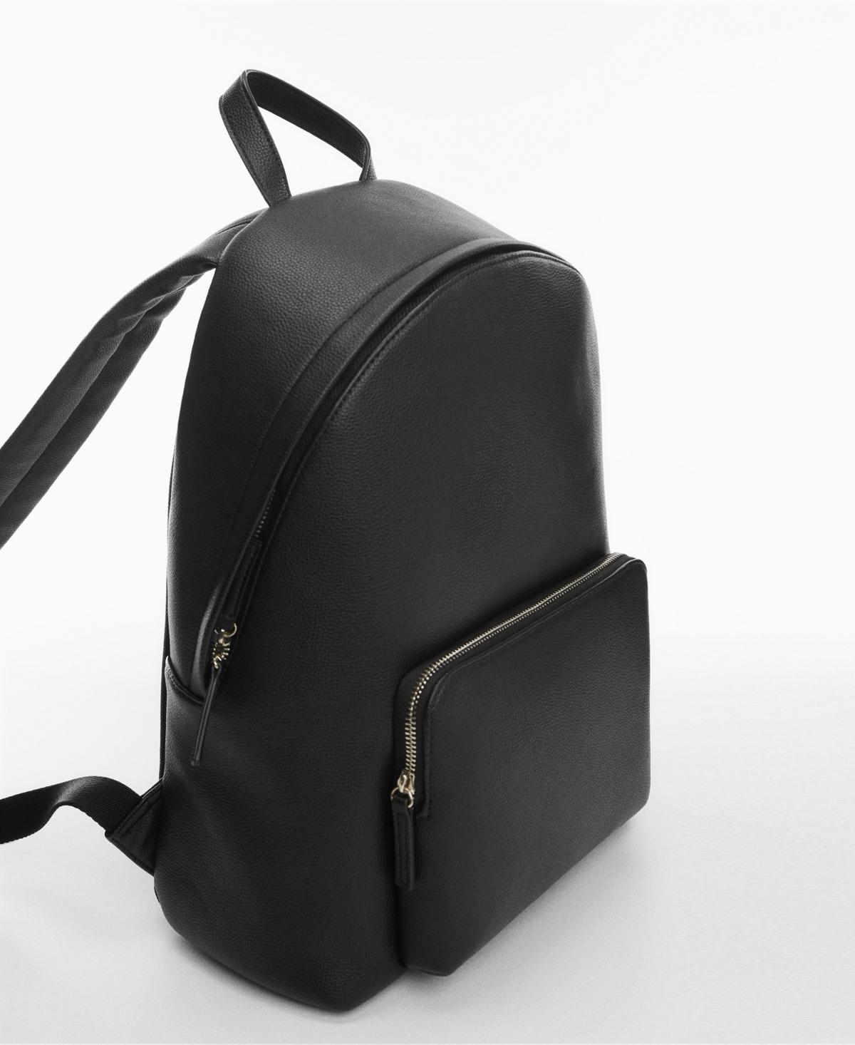 Mango Leathereffect Backpack in Black for Men Lyst