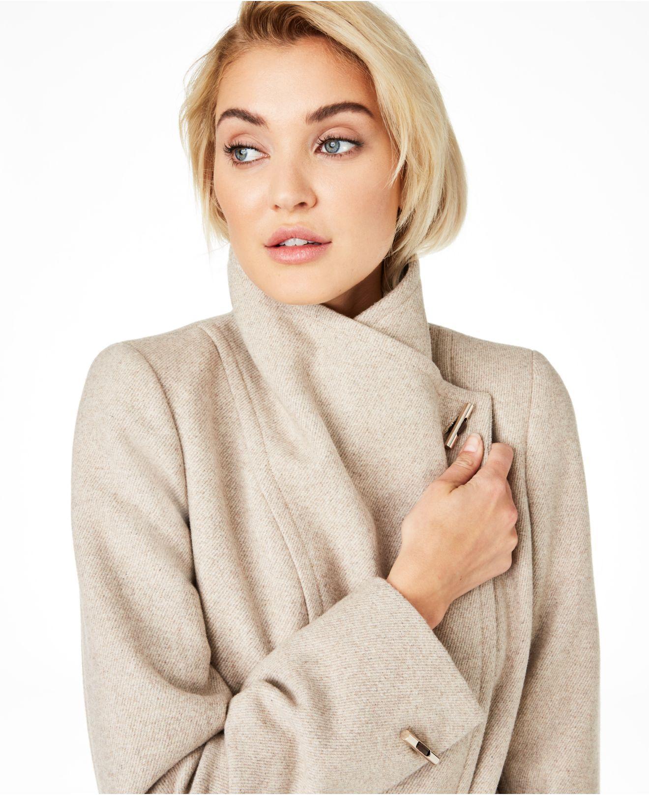 calvin klein oatmeal coat