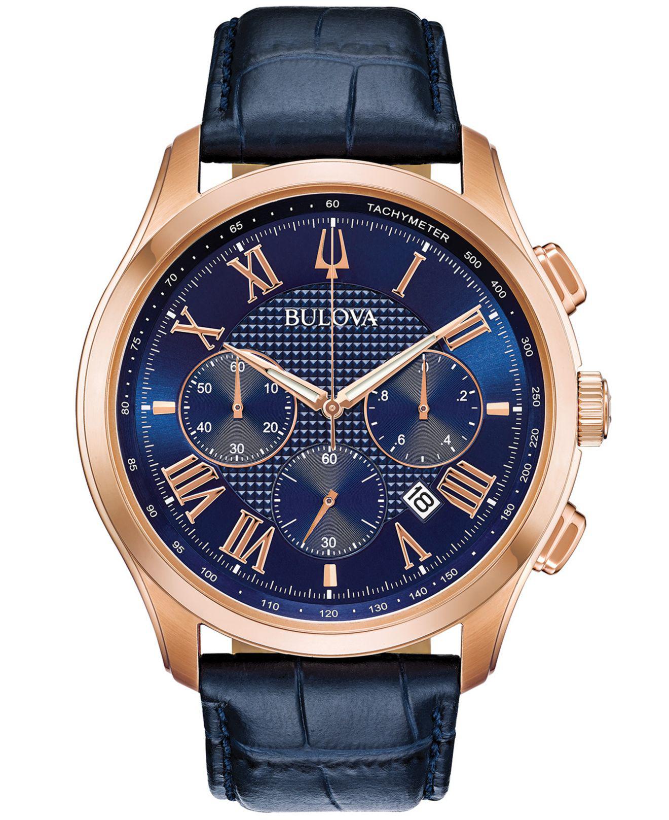 bulova blue strap