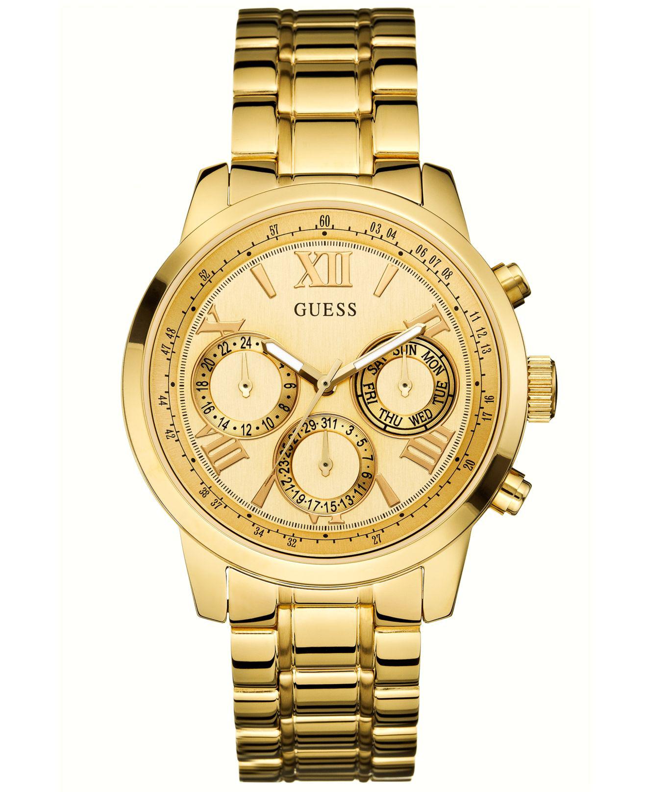 Guess Women's Goldtone Stainless Steel Bracelet Watch 42mm U0330l1 in