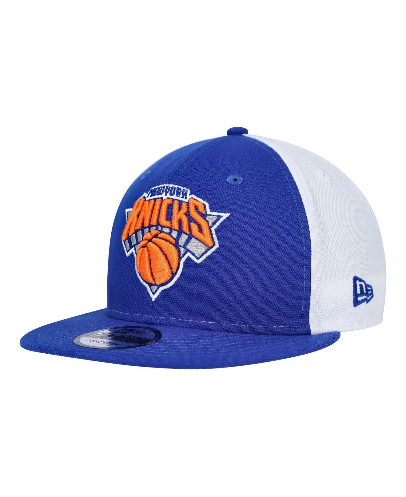 Men's New Era White York Knicks Team Stack 9FIFTY Snapback Hat