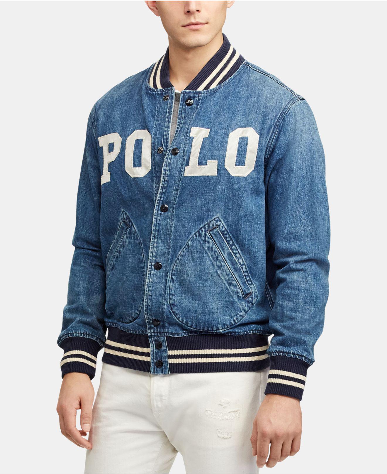 polo ralph lauren denim blazer