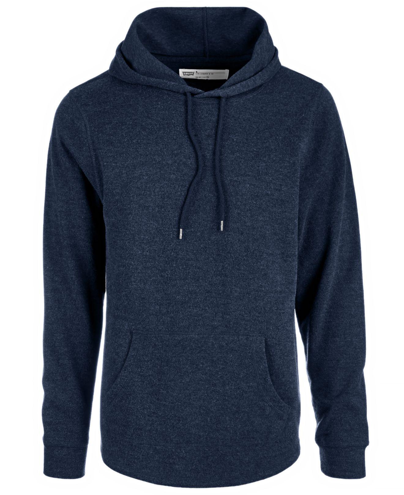 Levi's Banner Brushed Hoodie in Blue for Men - Lyst