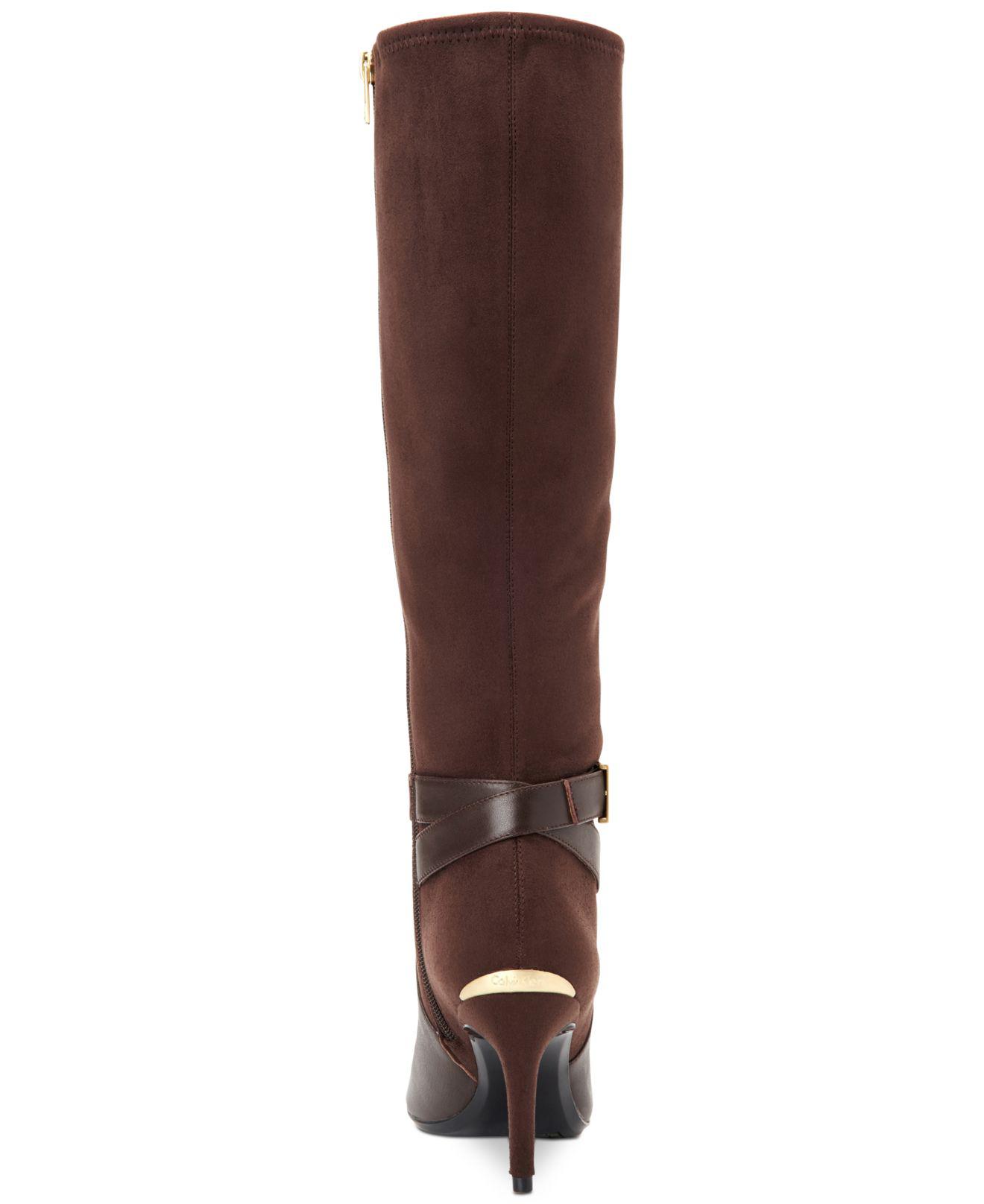 calvin klein jemamine tall dress boots