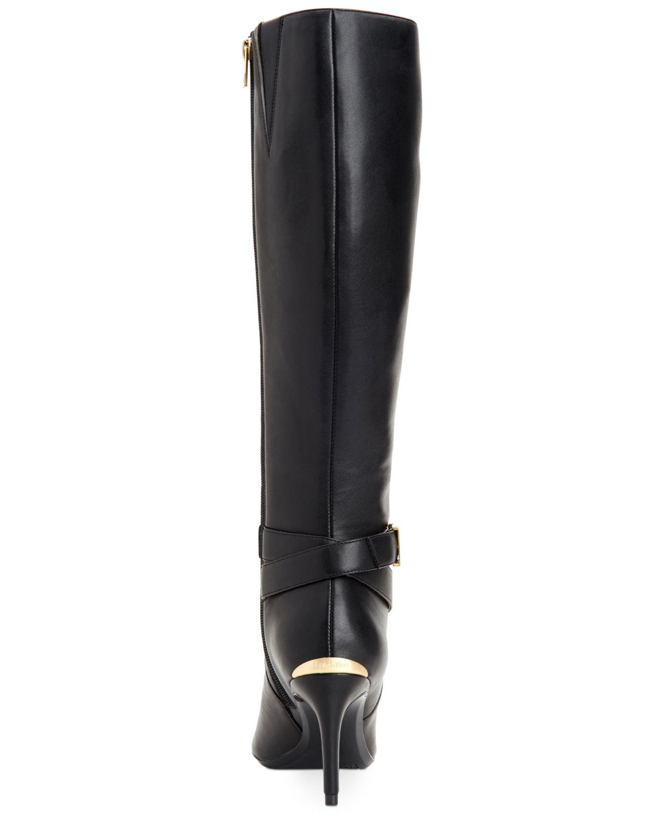 calvin klein jemamine tall dress boots