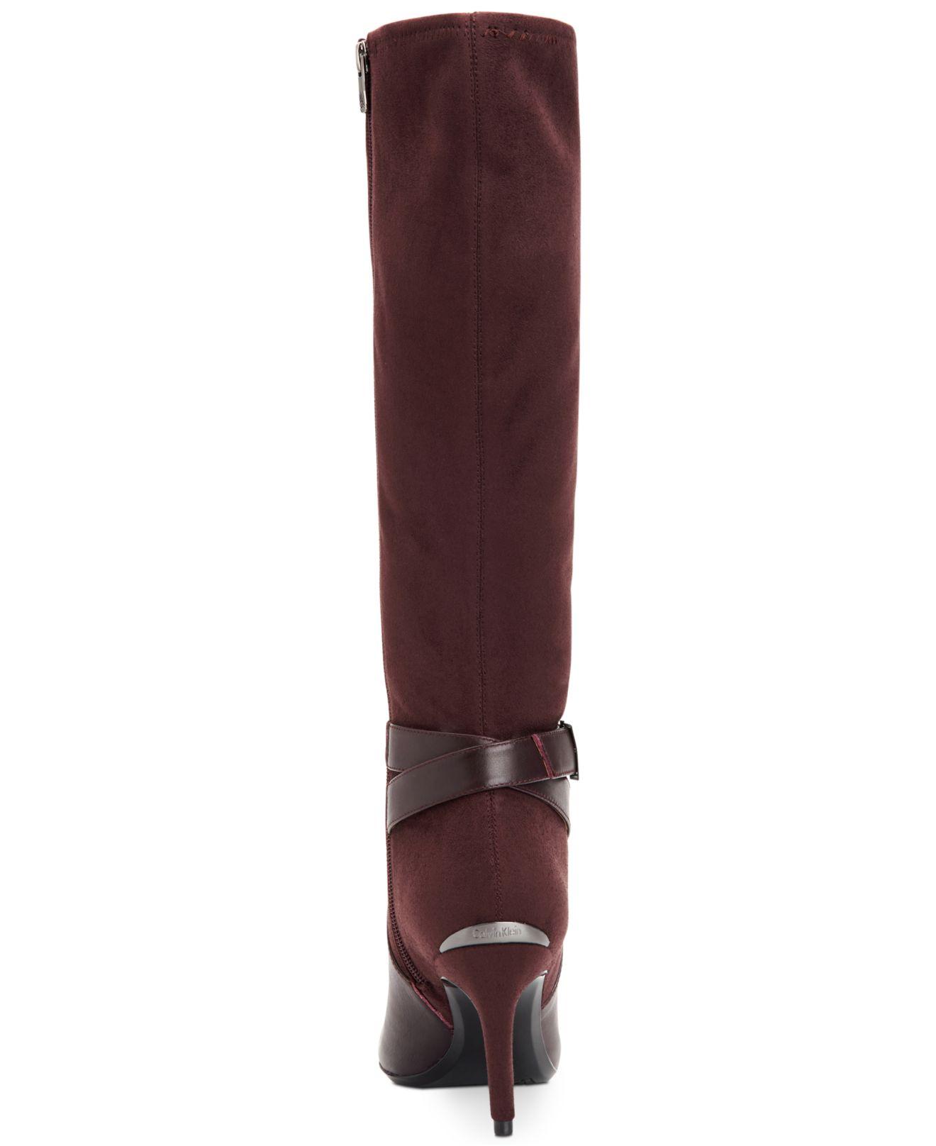 calvin klein jemamine tall dress boots