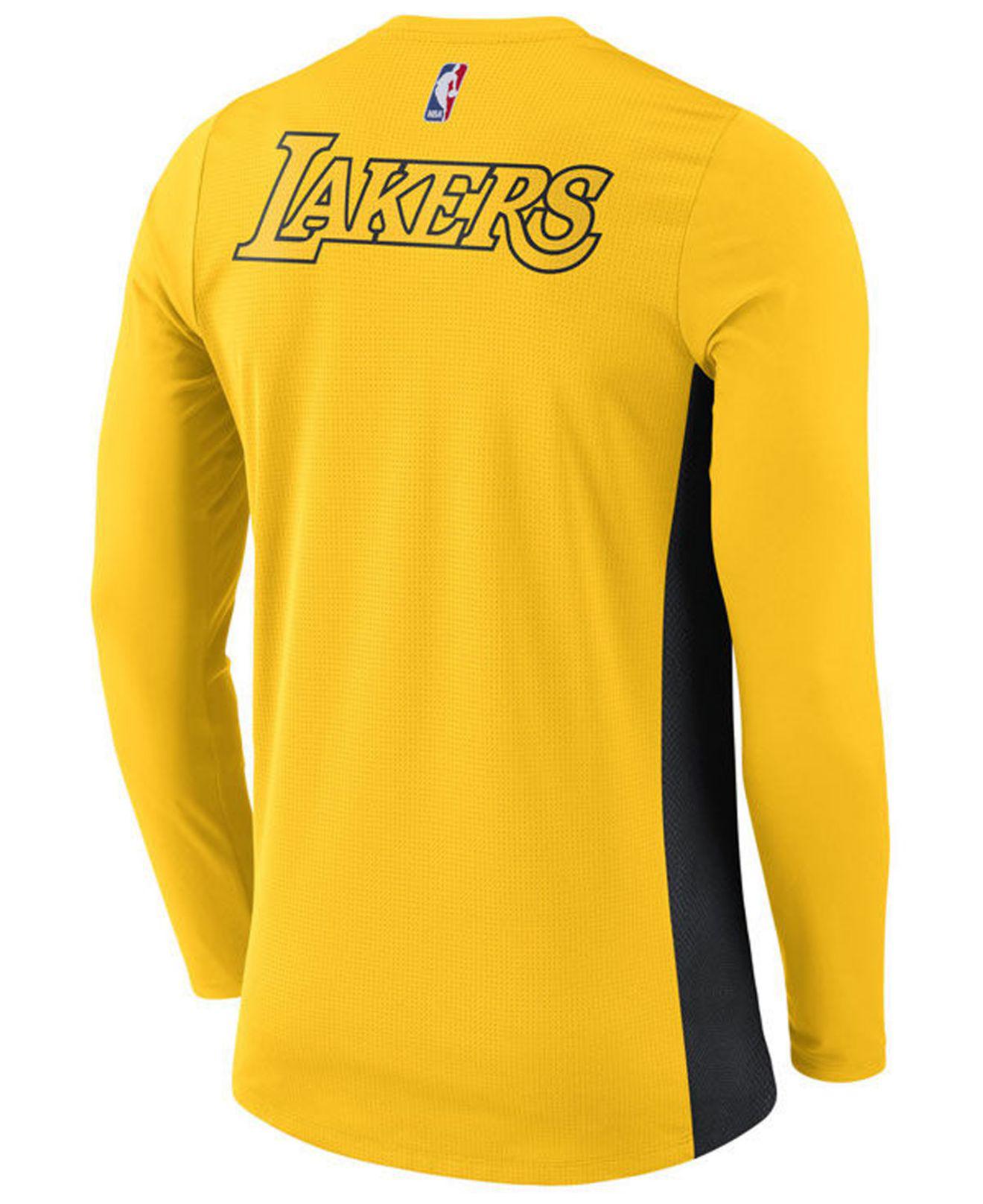 Los Angeles Lakers City Edition Men's Nike NBA Logo T-Shirt.