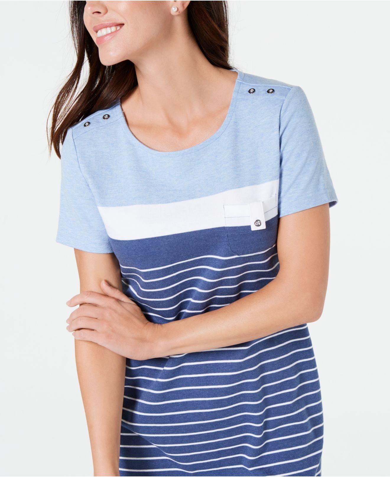 karen scott shirt dress