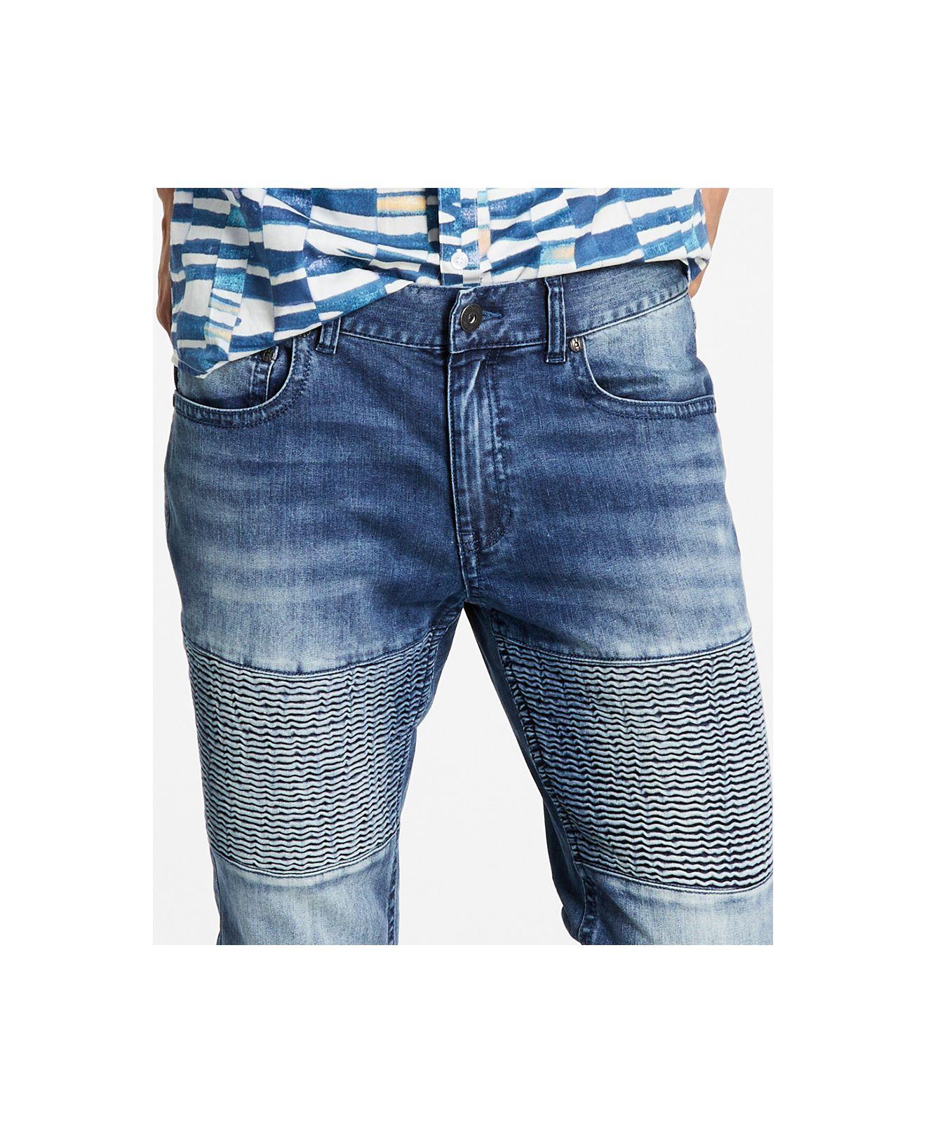 Dark Wash Skinny Moto Jeans, Created 