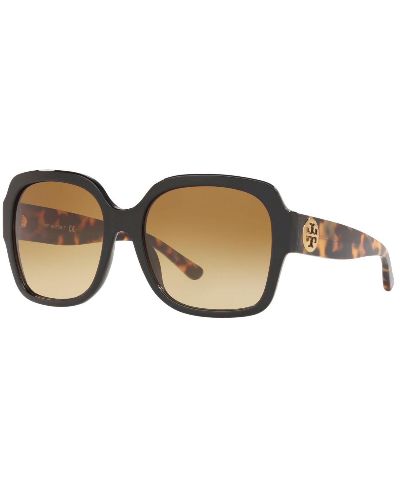 Tory Burch Synthetic Ty7140 17592l Women's Sunglasses Black Size 57