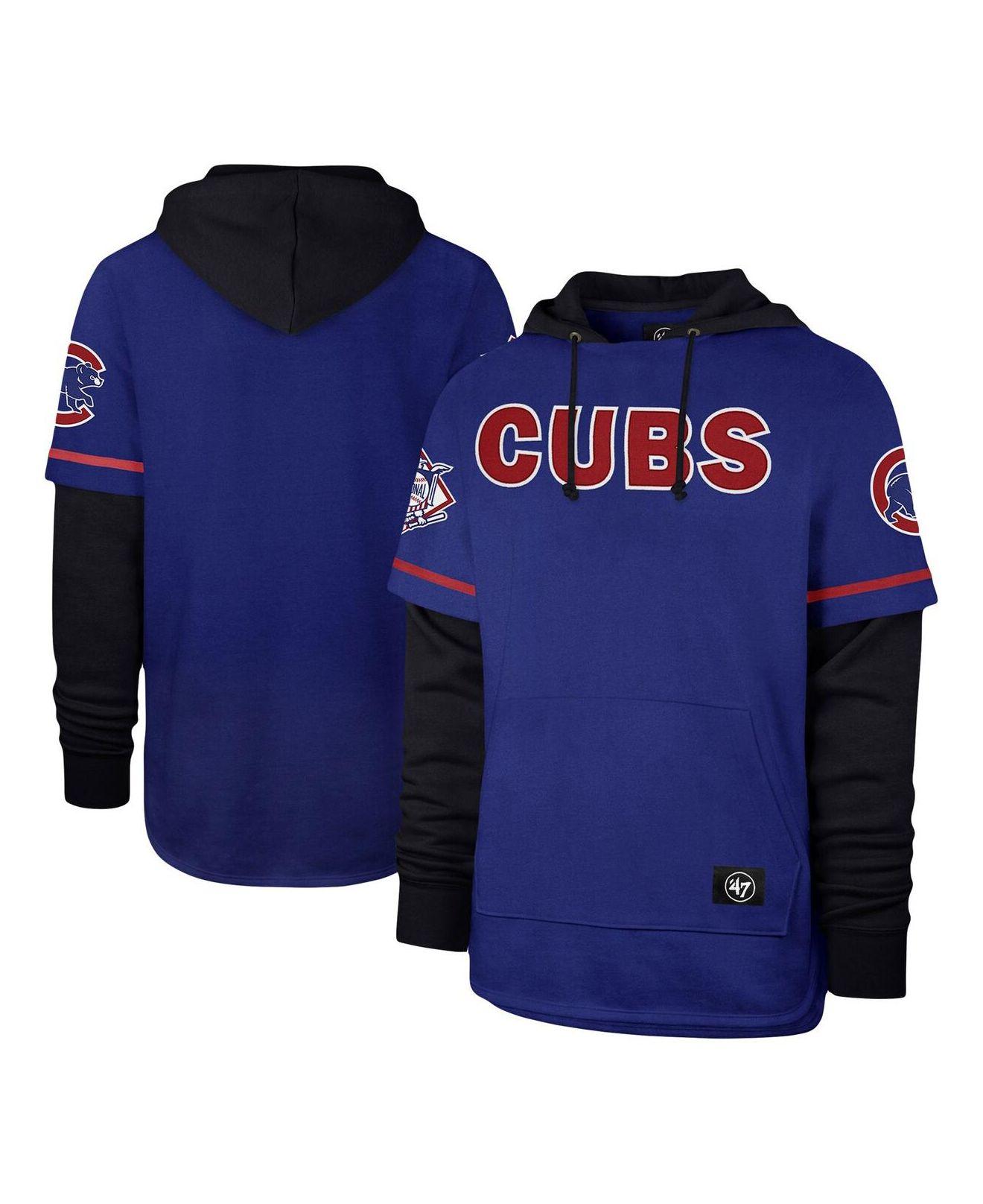 47 Brand Royal Chicago Cubs Trifecta Shortstop Pullover Hoodie in
