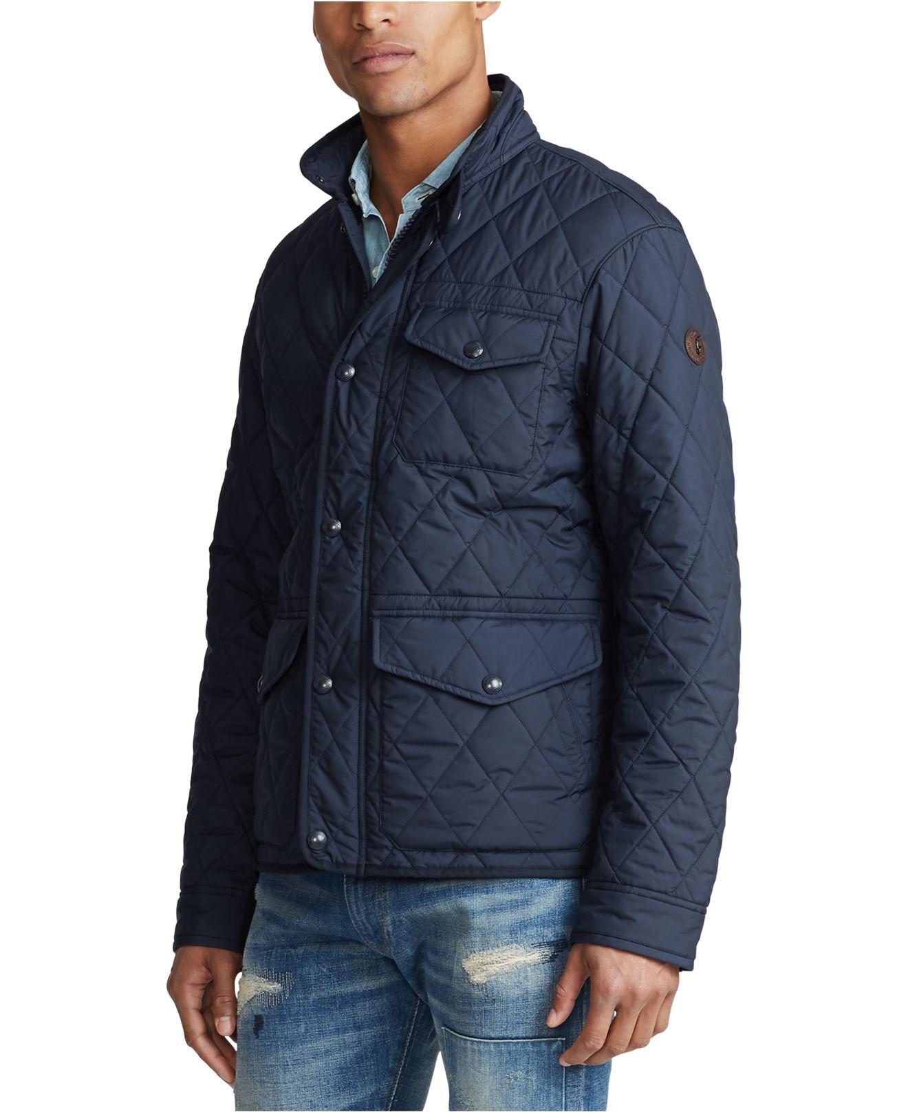 Polo Ralph Lauren Leather Dartmouth Quilted Jacket in Navy (Blue) for Men -  Lyst
