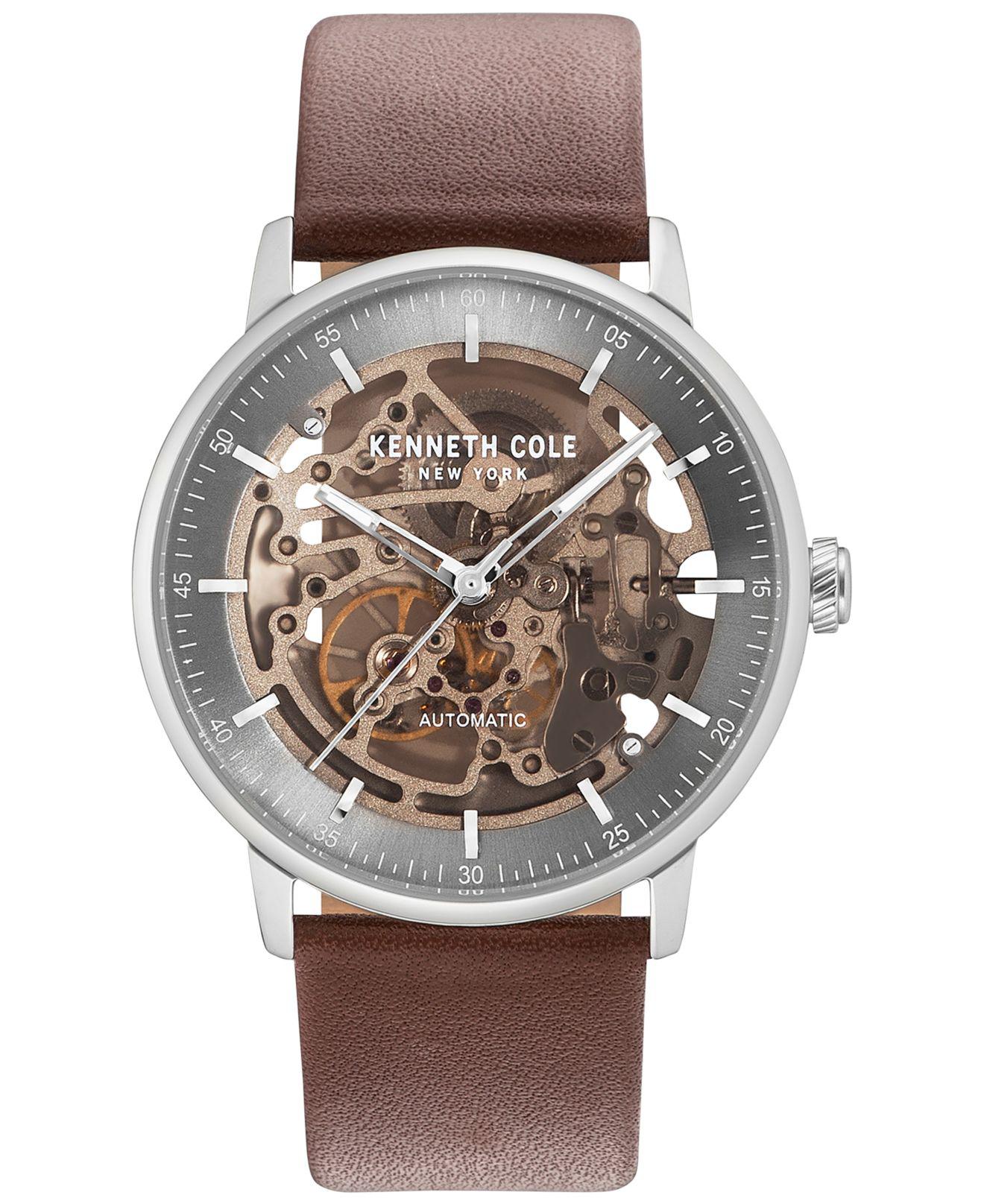 kenneth cole men's skeleton watch
