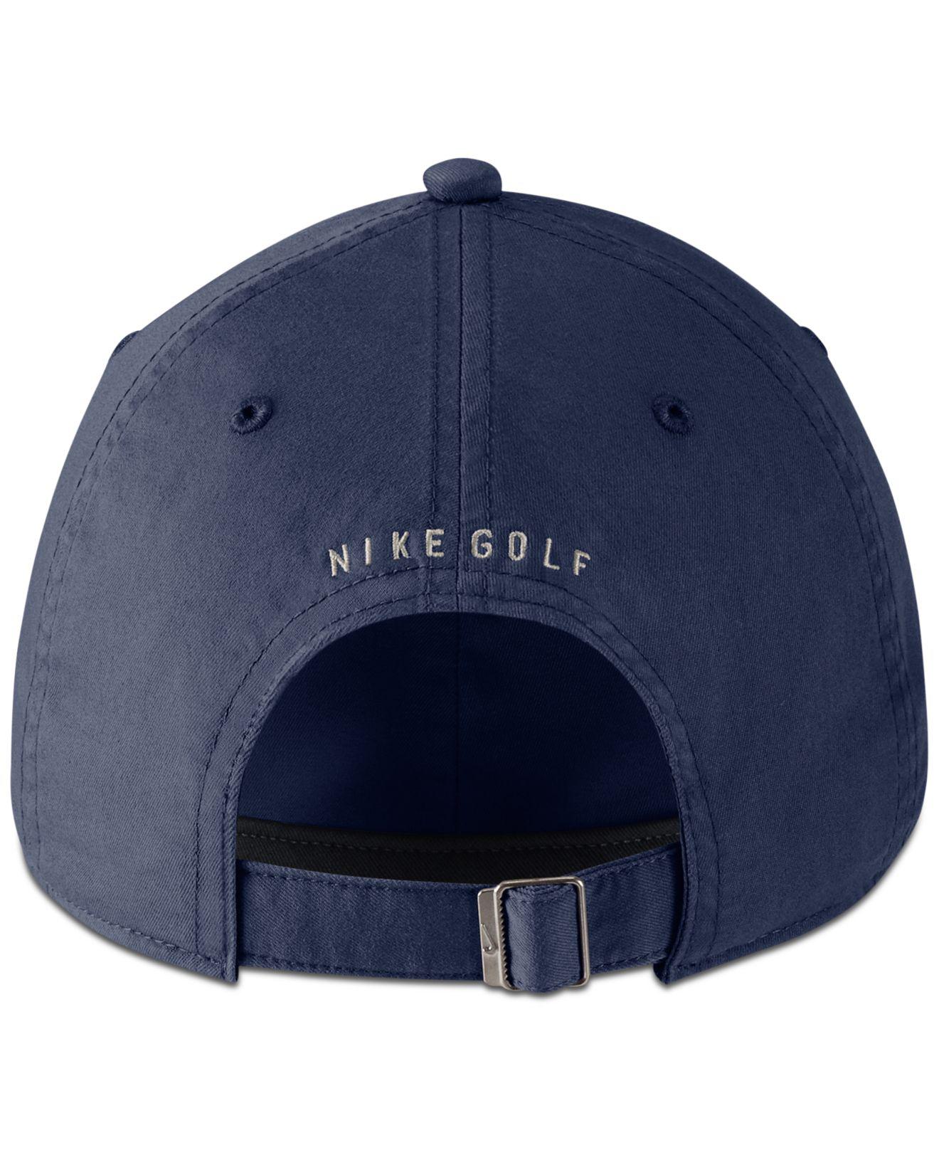 Nike Cotton Heritage86 Golf Hat in Midnight Navy/White (Blue) for Men - Lyst