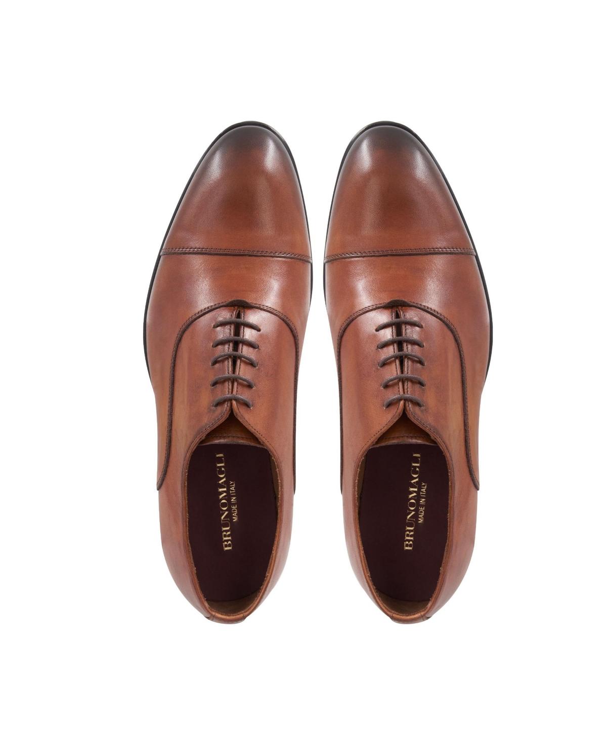 Bruno Magli Adriano Lace Up Cap Toe Oxford in Brown for Men  display picture 1