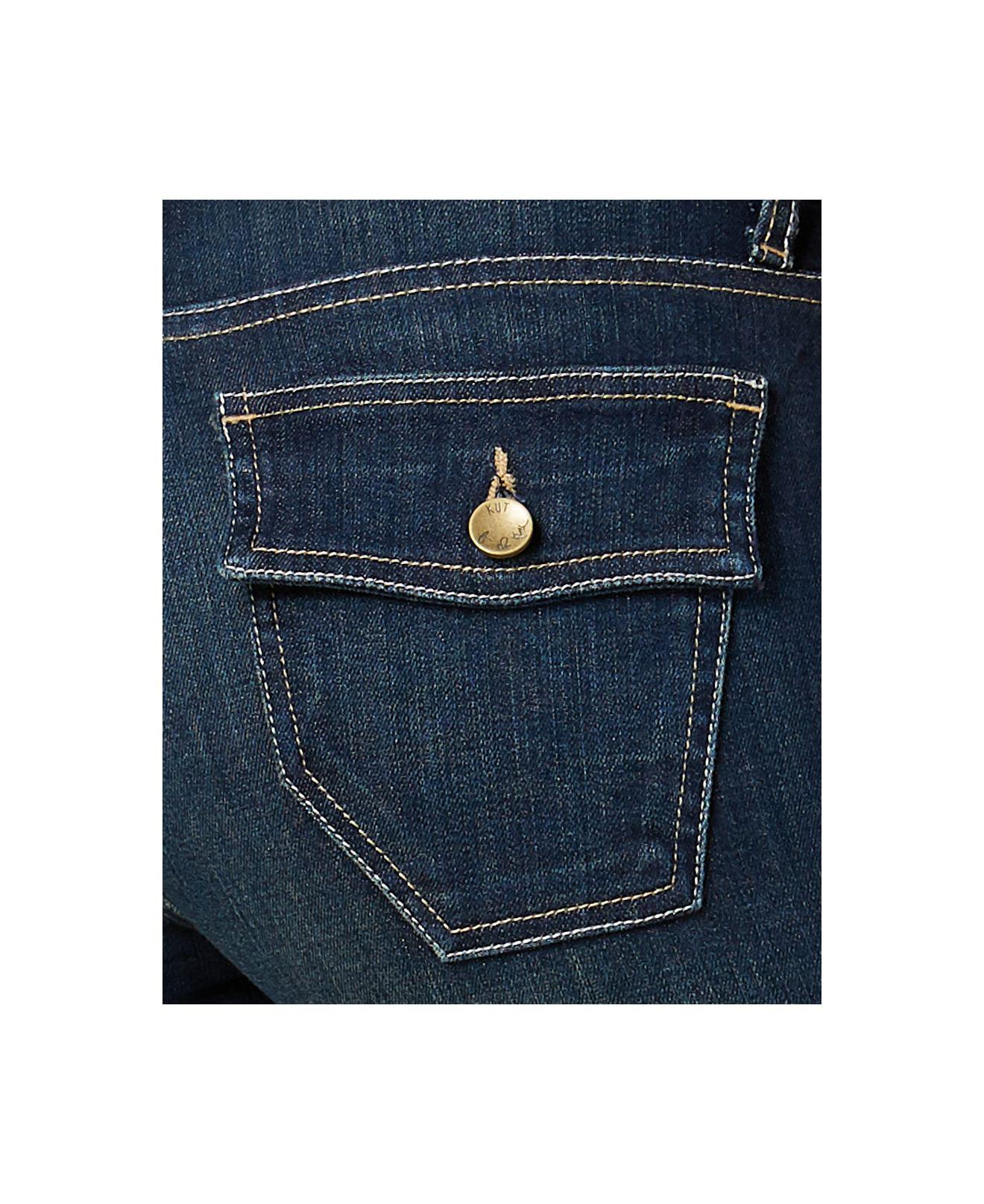 petite frayed hem jeans