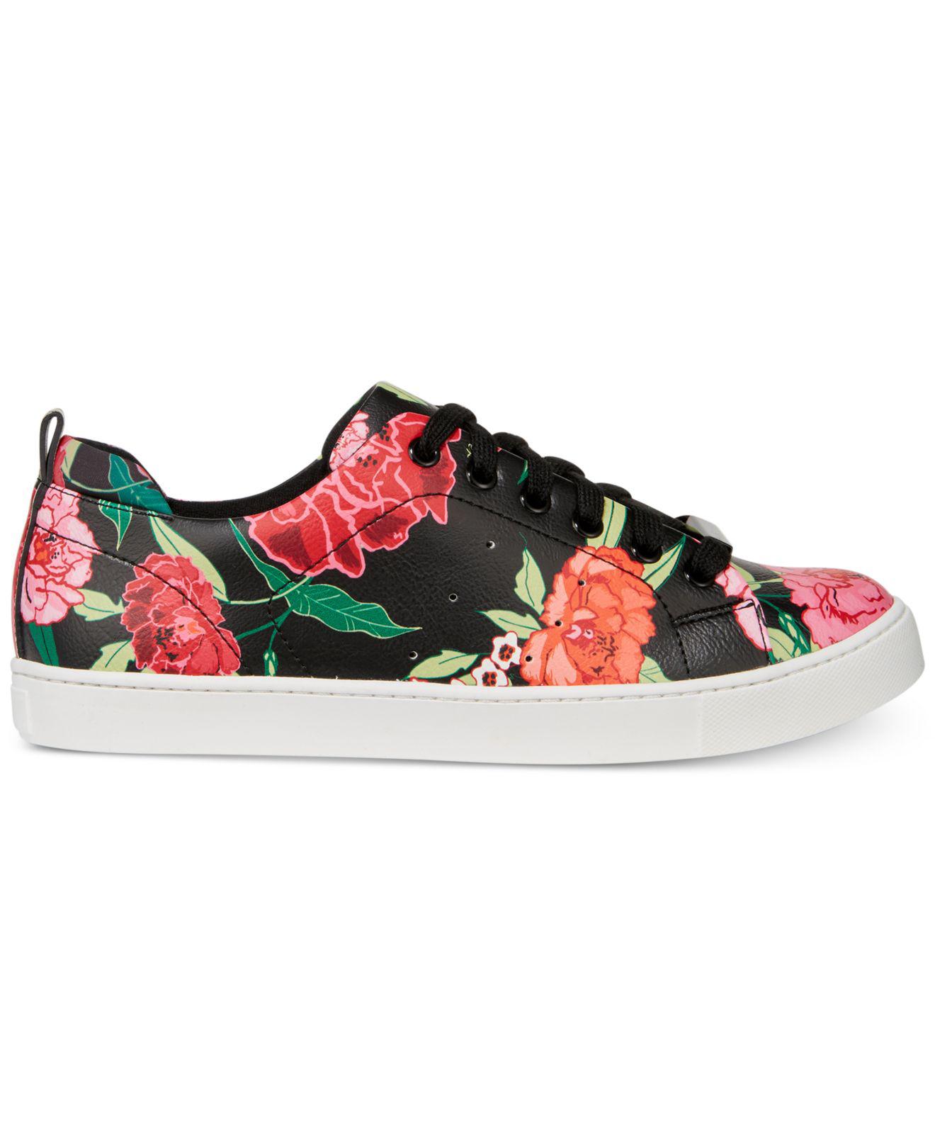 black floral sneakers