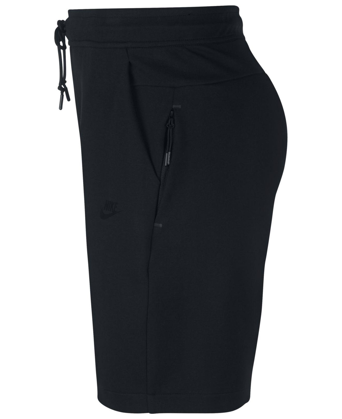 black nike tech shorts
