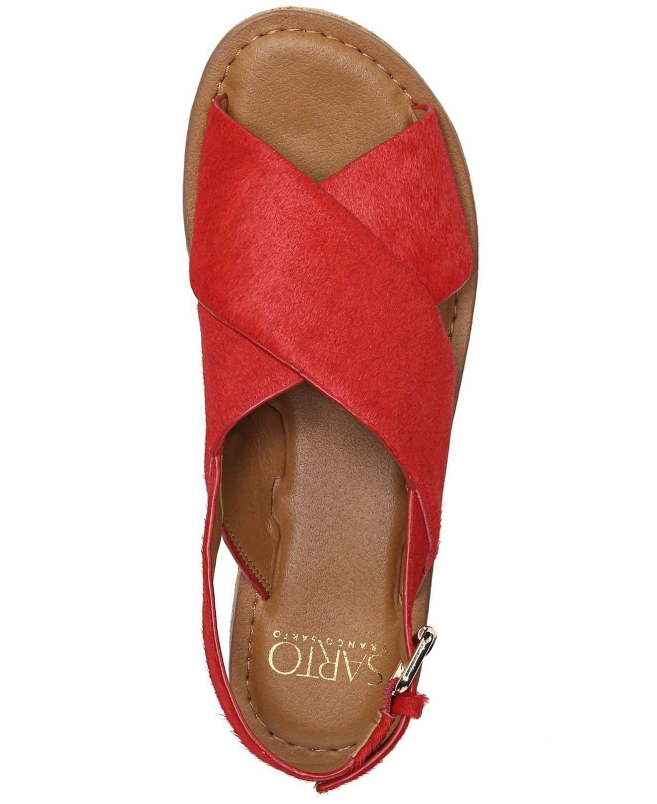 franco sarto caroline wedge sandals