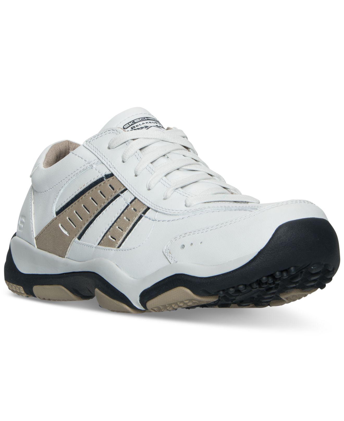 Skechers Leather Men's Larson - Nerick Casual Sneakers From Finish Line in White/Black (White) for Men - Lyst