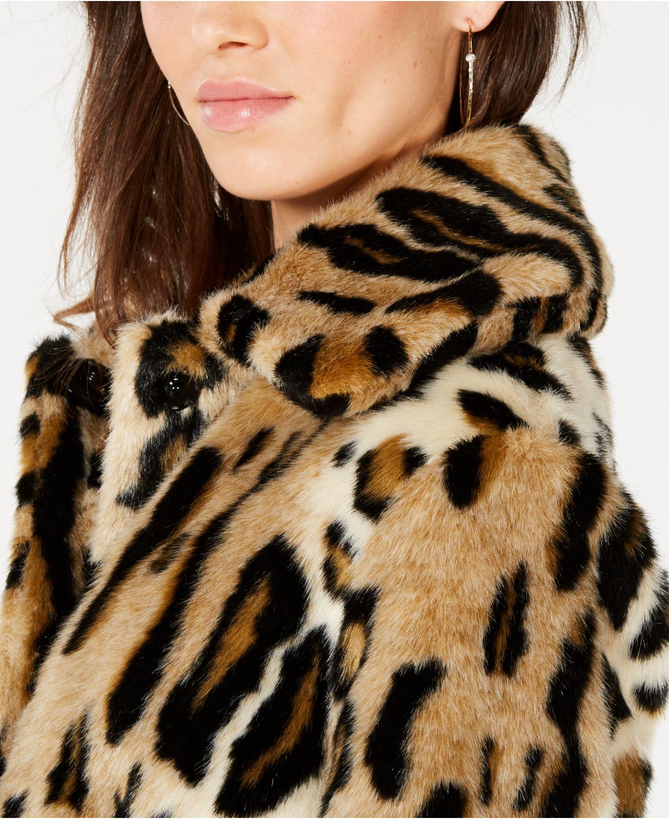 kensie leopard coat