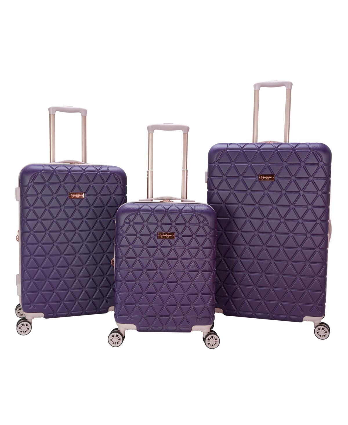 Jessica Simpson Dreamer 3 Piece Hardside luggage Set in Purple Lyst
