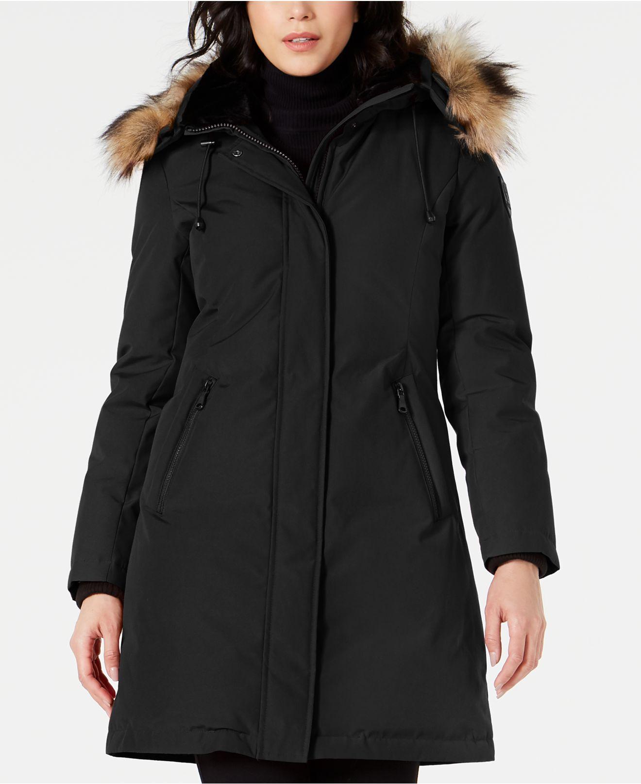 vince camuto hooded down parka