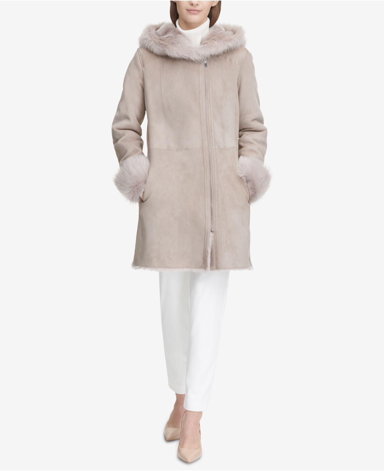 calvin klein shearling