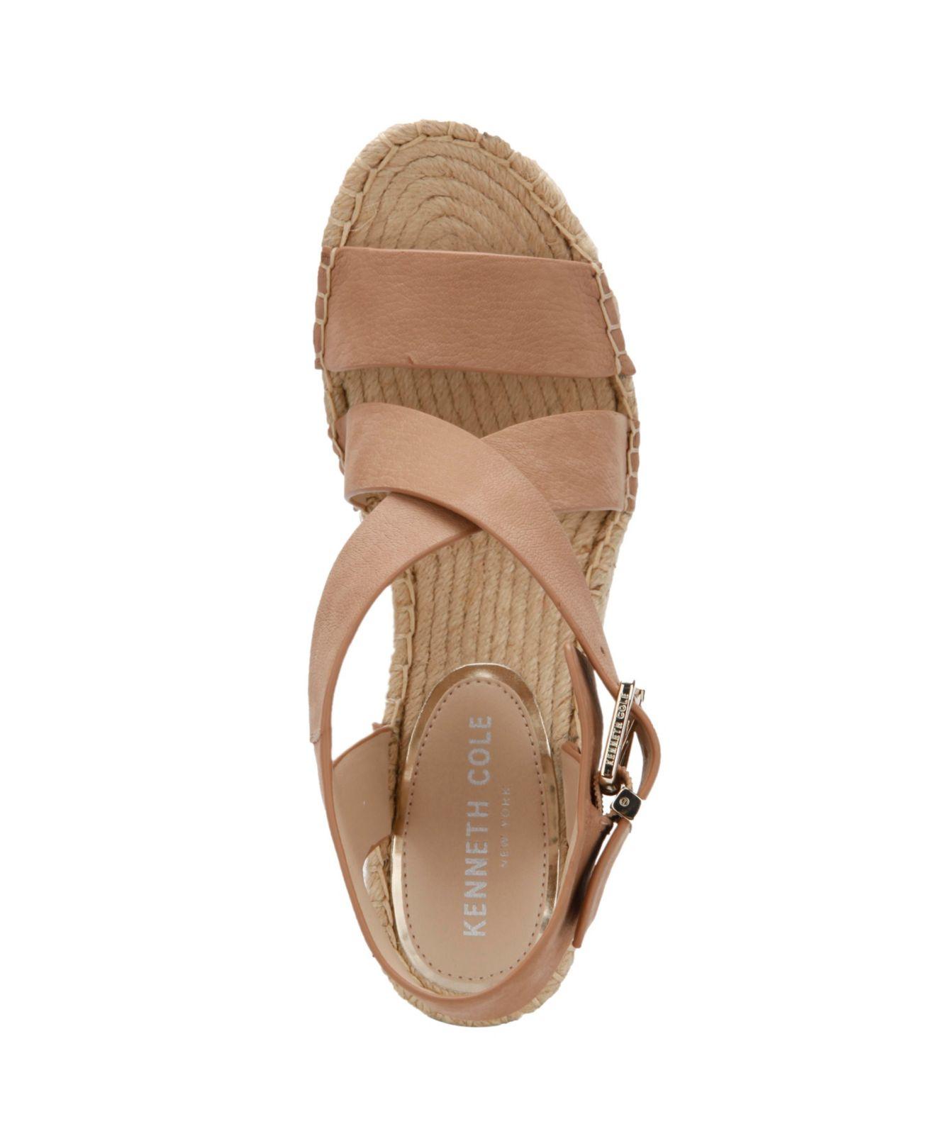 Kenneth Cole Olivia Cross Wedge Sandals 