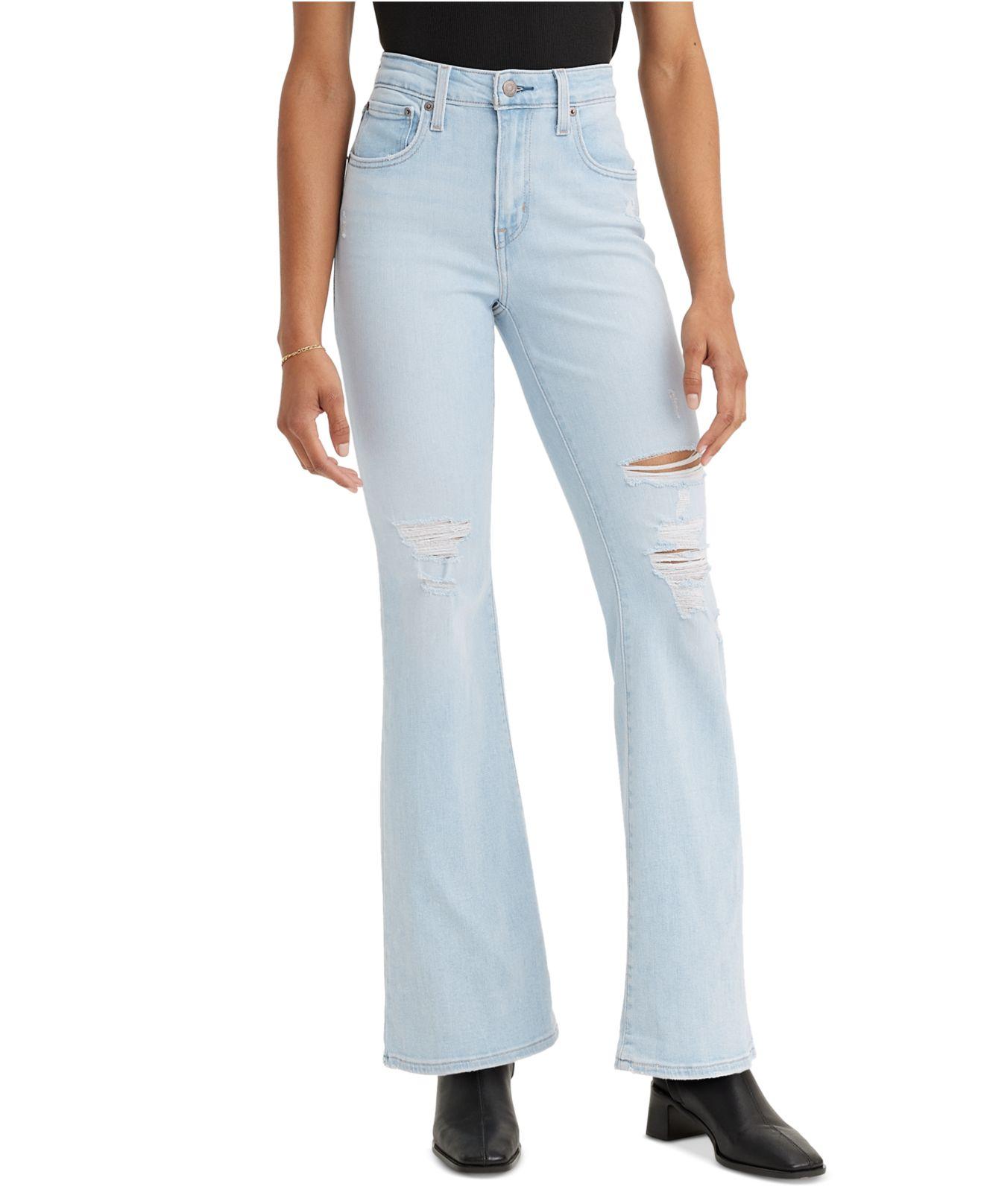 Levi's 726 High Rise Flare Jeans in Blue | Lyst