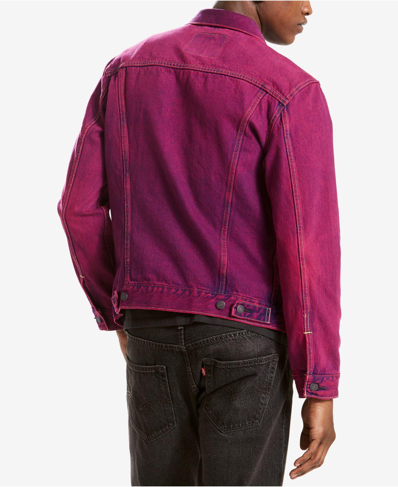 Levi's Men's Trucker Jacket in Pink for Men | Lyst