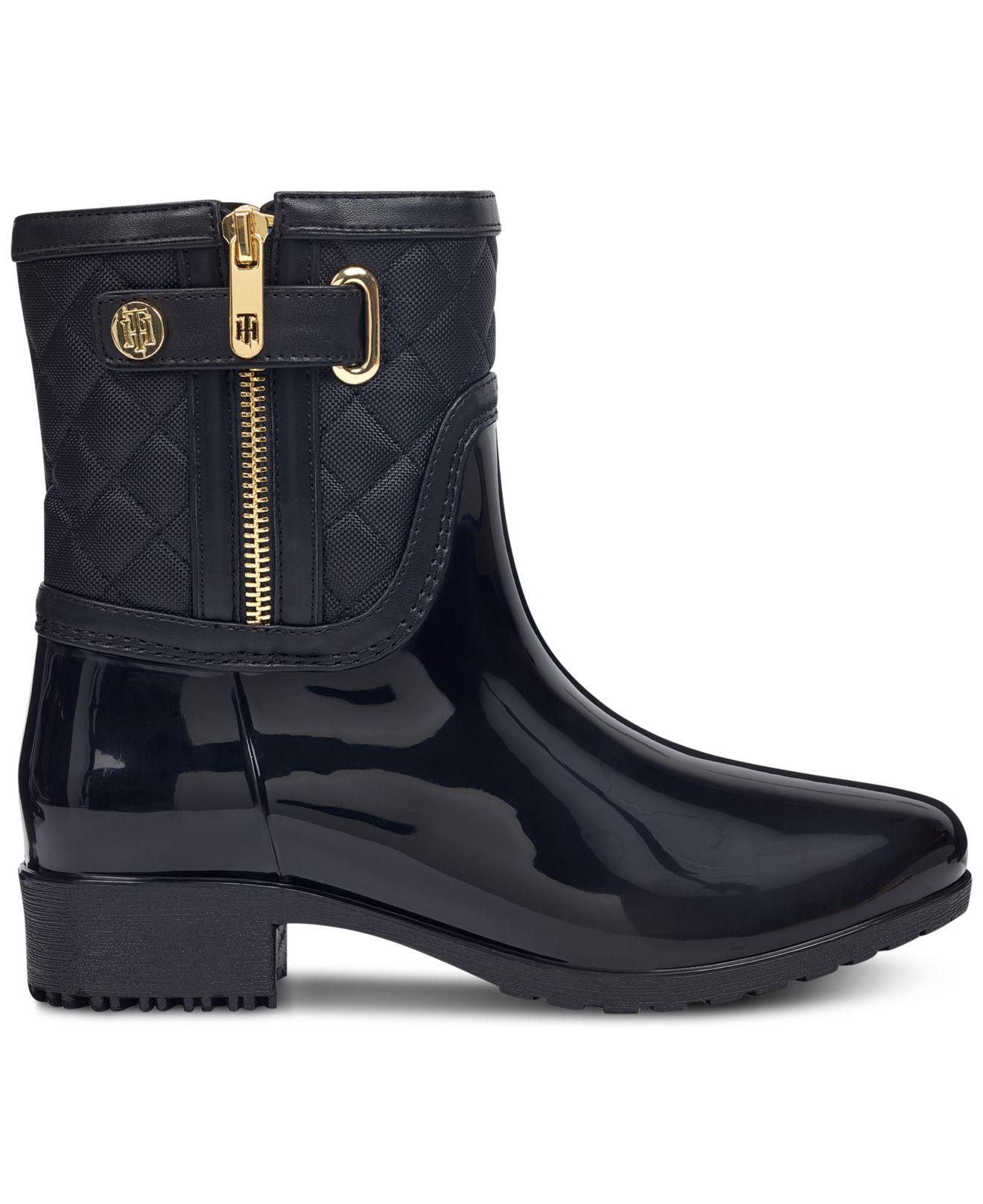 tommy hilfiger francie rain boots