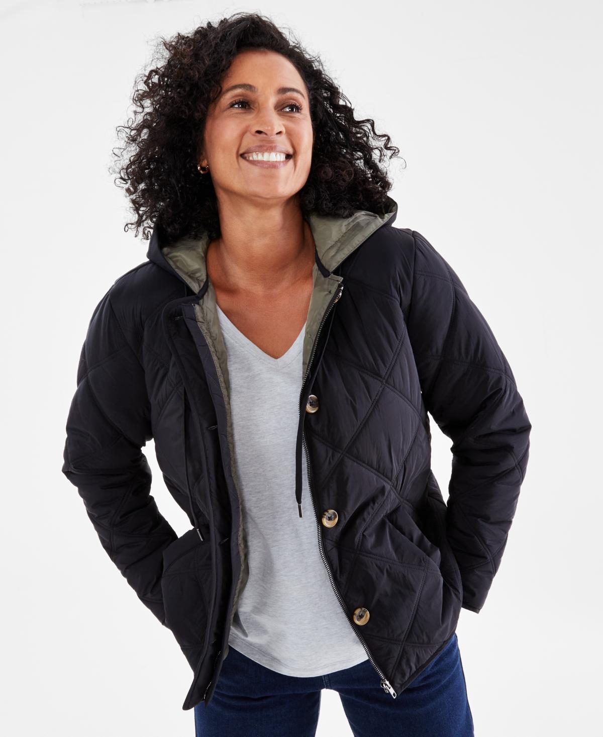 Women's petite cheap quilted jacket