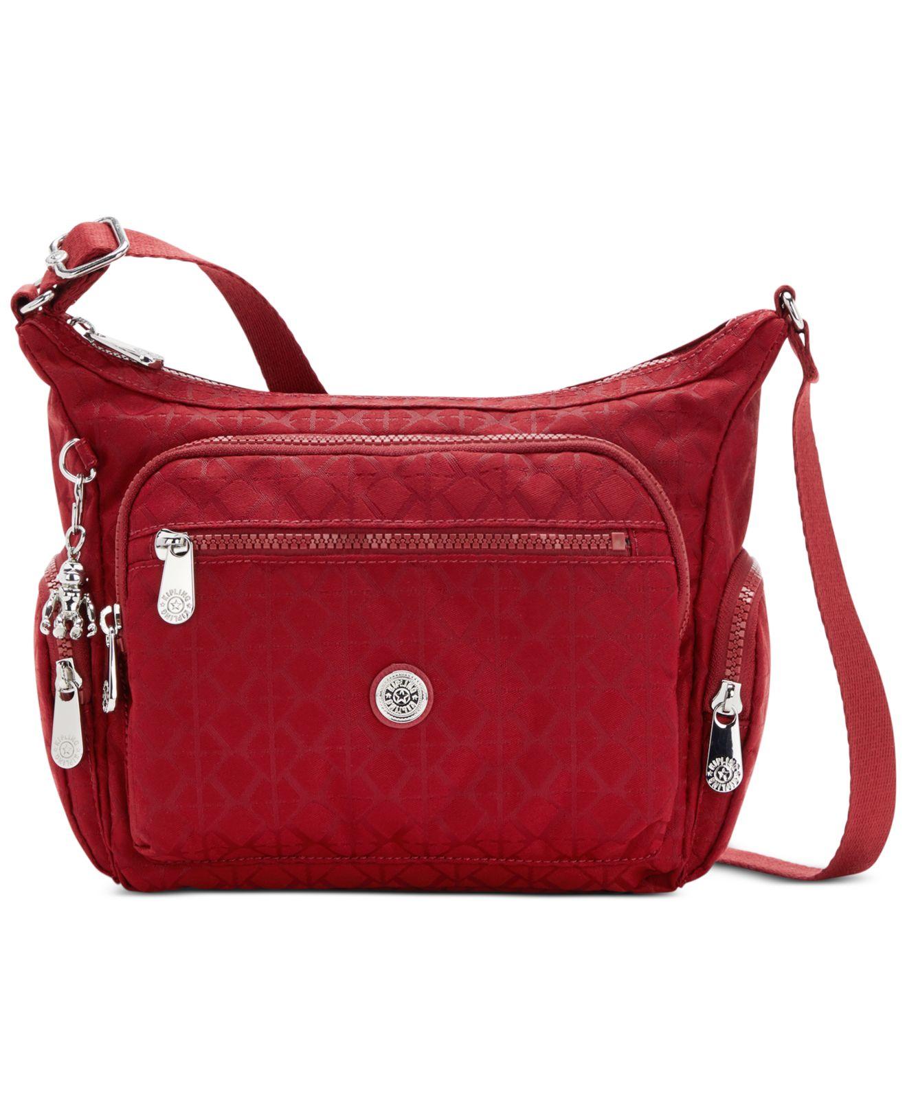 Kipling Gabbie Small Nylon Crossbody Bag in Red Lyst