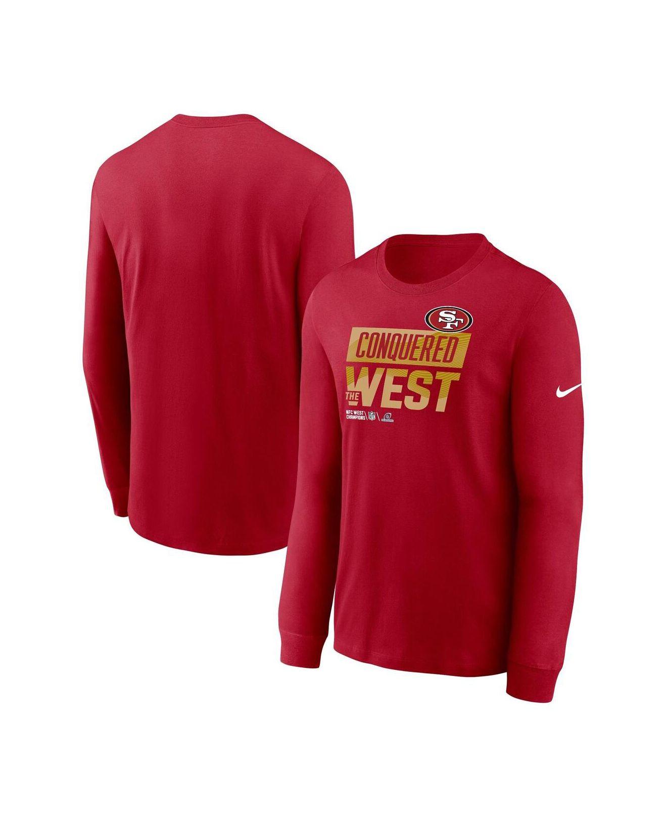 Nike Scarlet San Francisco 49ers 2022 Nfc West Division Champions ...