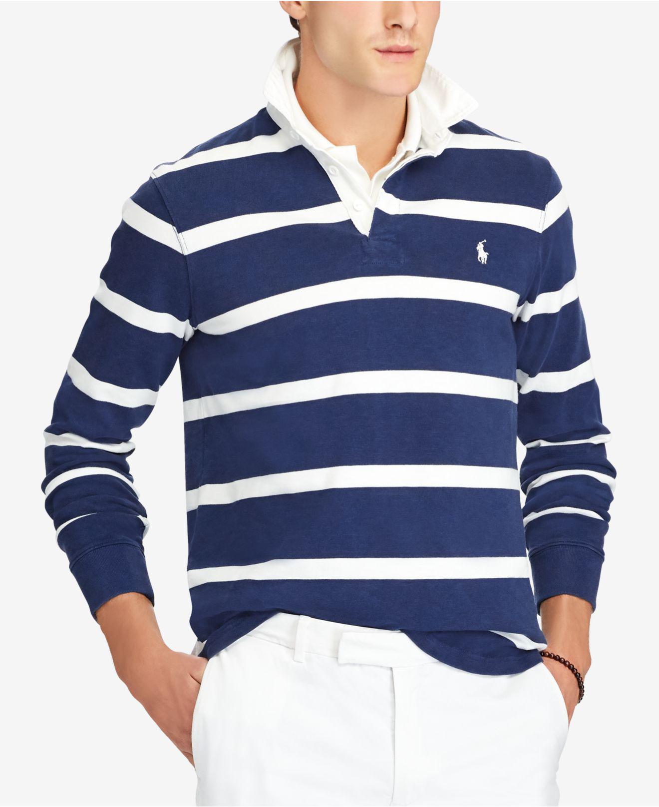  Polo  Ralph  Lauren  Rubber Iconic Stripped Rugby  Shirt  in 