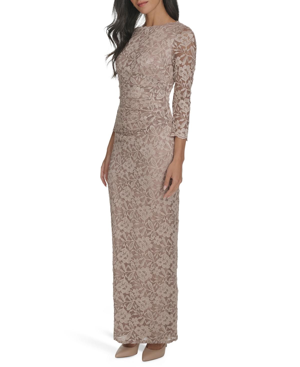 jessica howard three quarter sleeve a line dress Jessica Howard Lace-Sleeve a-Line Dress, Hunter 18 at Amazon Women's  Clothing store