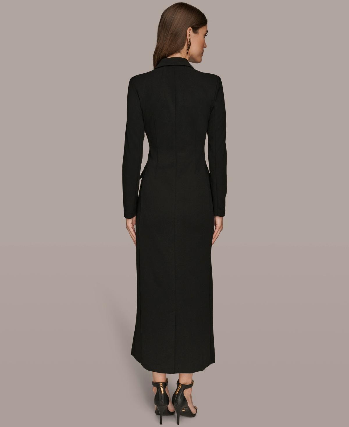 chinese dress ladies Long Sleeve Double Breasted Maxi Coat Dress | Gown