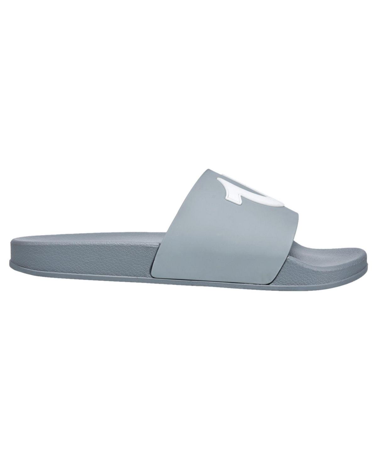 True Religion Mens Slides Gray Logo Size 9 Casual Slip-On Sandals CLASSIC LOGO SLIDES main image 2