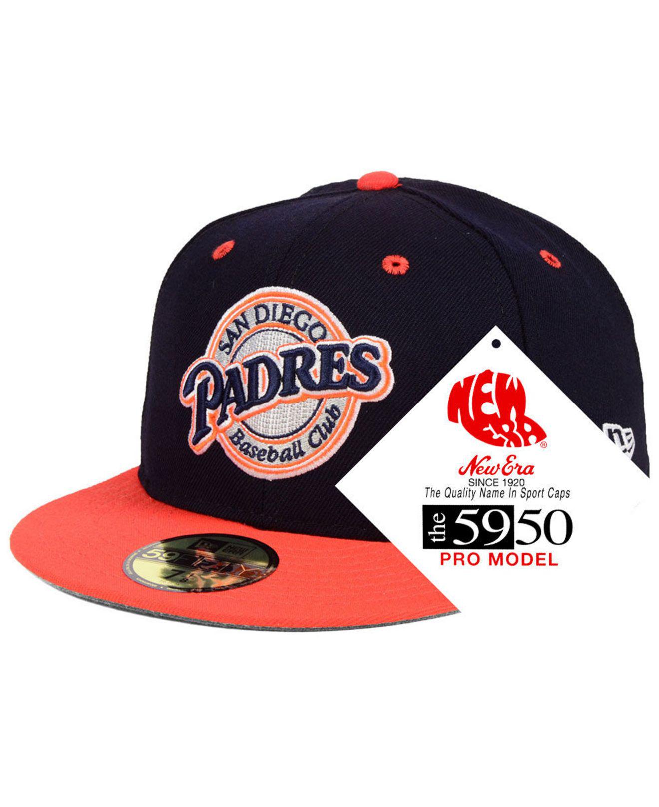 KTZ San Diego Padres Retro Stock 59fifty Fitted Cap in Blue for Men | Lyst