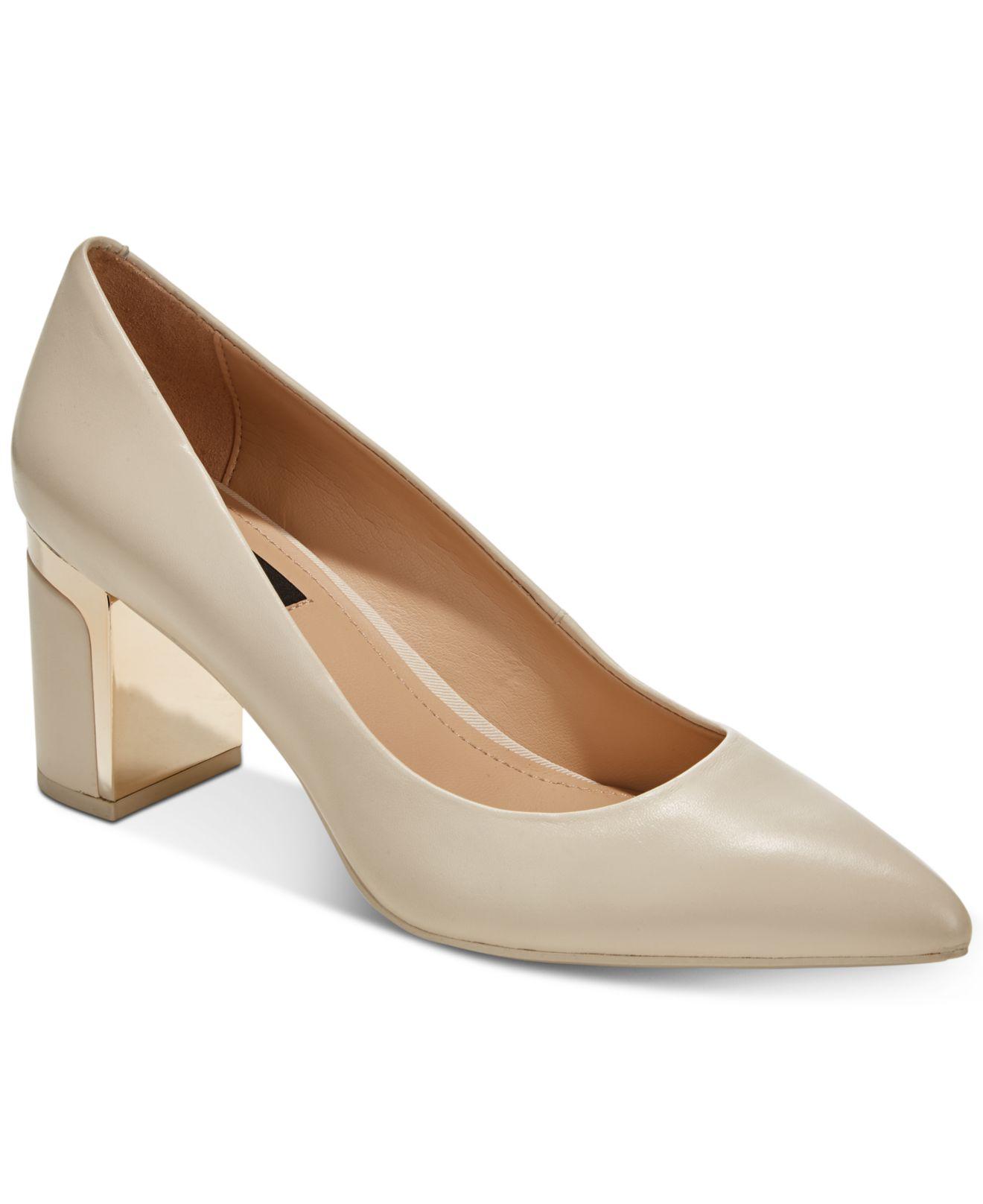 nude pumps macys