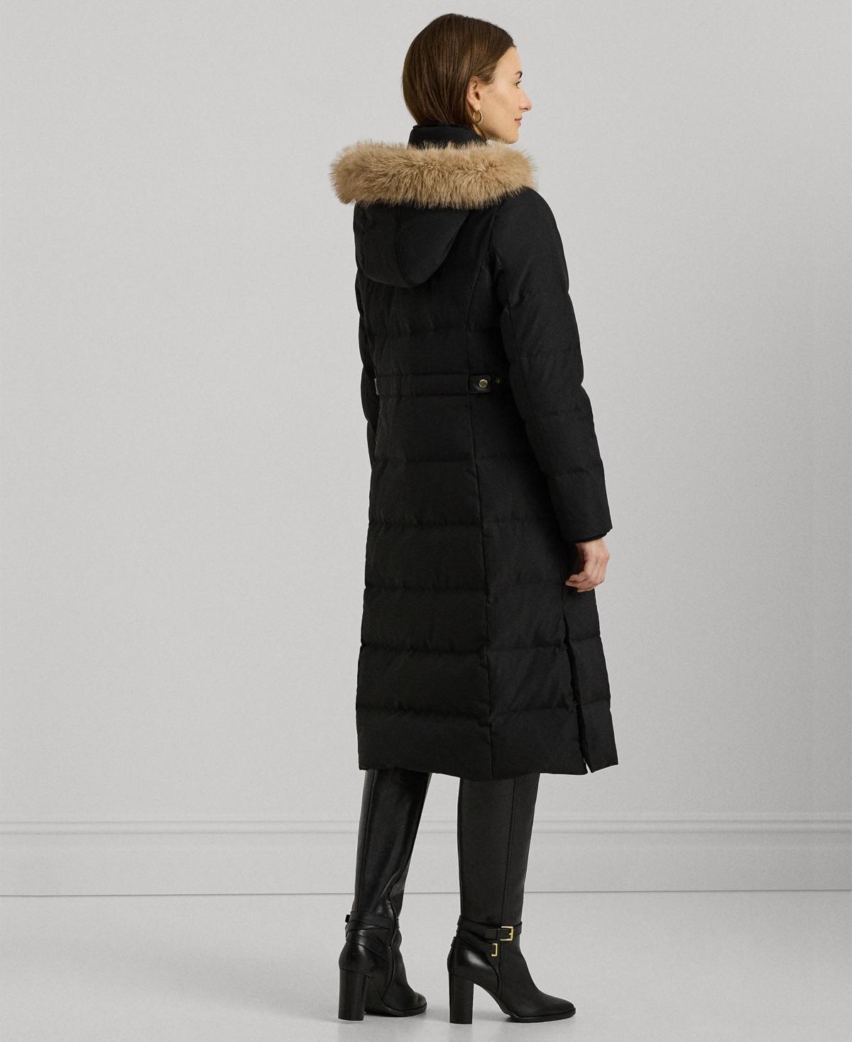 【Ralph Lauren】Faux-Fur Hooded Puffer Coat ◆国内発送◆ Lauren Ralph Lauren Women's Faux-Fur Hooded Puffer Coat - Macy's