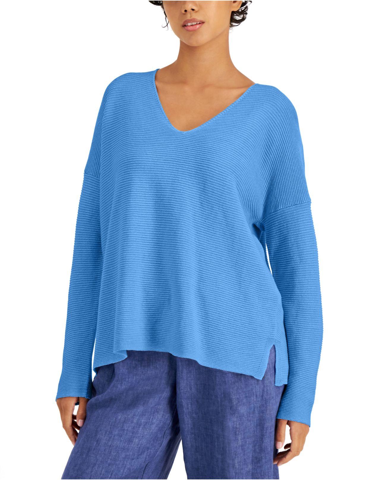 Eileen Fisher Organic Linen \u0026 Cotton V 