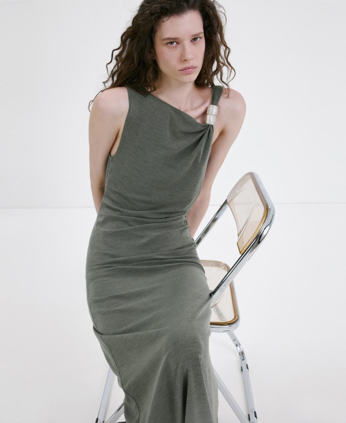 casual mint green dress Mint Green A-line Prom Dress with Pockets,Floor Length Cutout Prom Dress,PD00520, US2 / Royal Blue main image 1