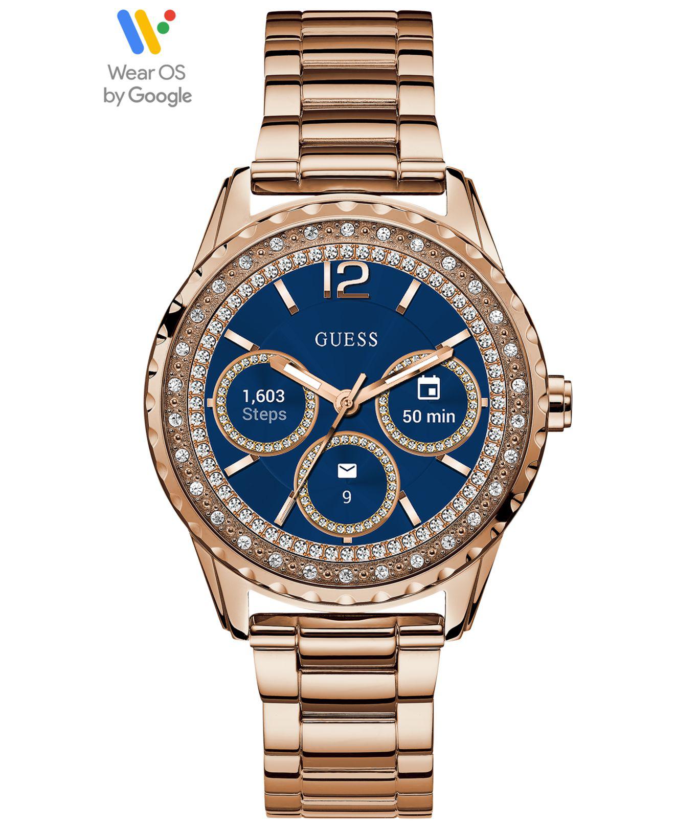 guess smartwatch rose gold