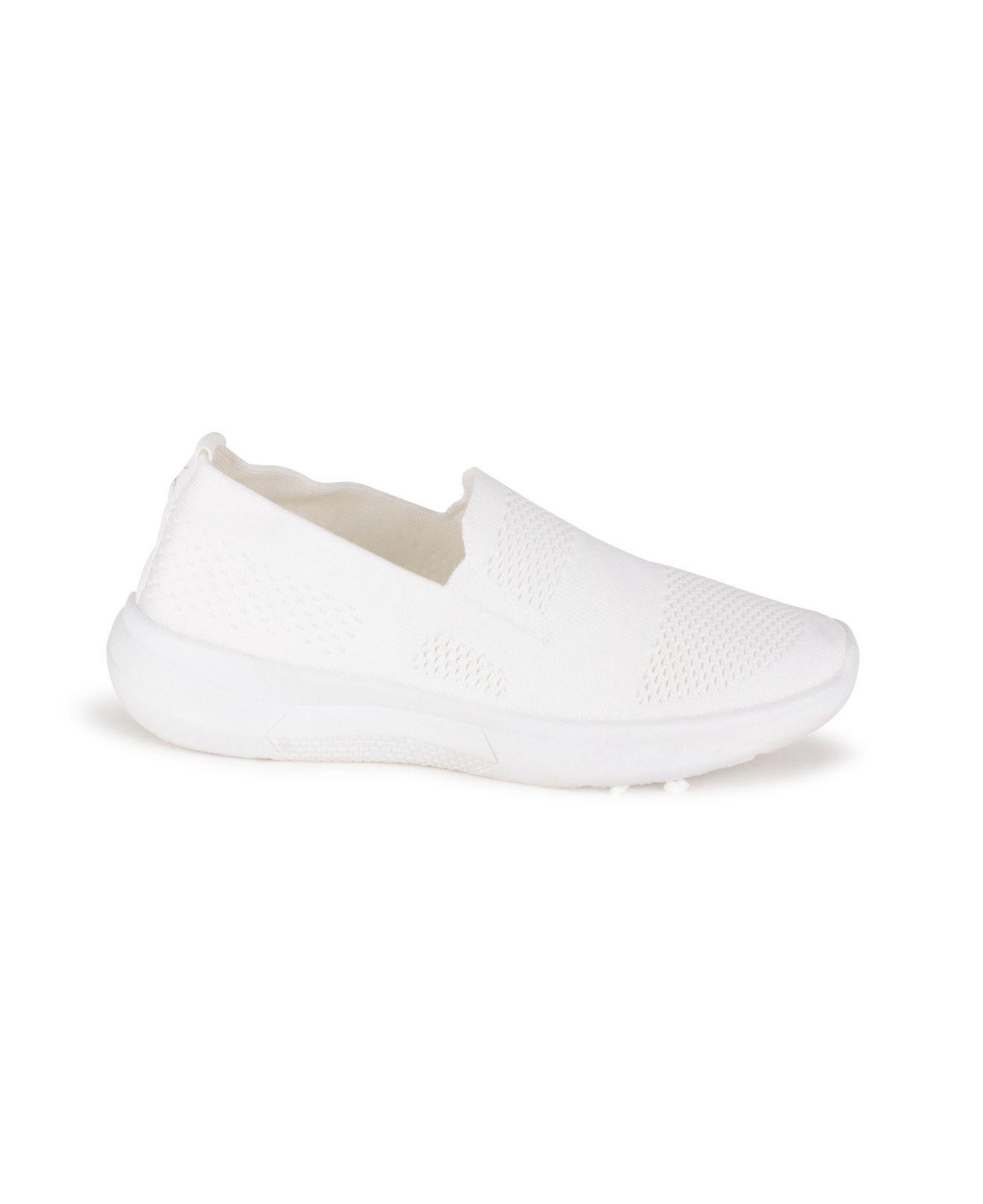 Danskin Admire Slip On Knit Sneakers in White | Lyst