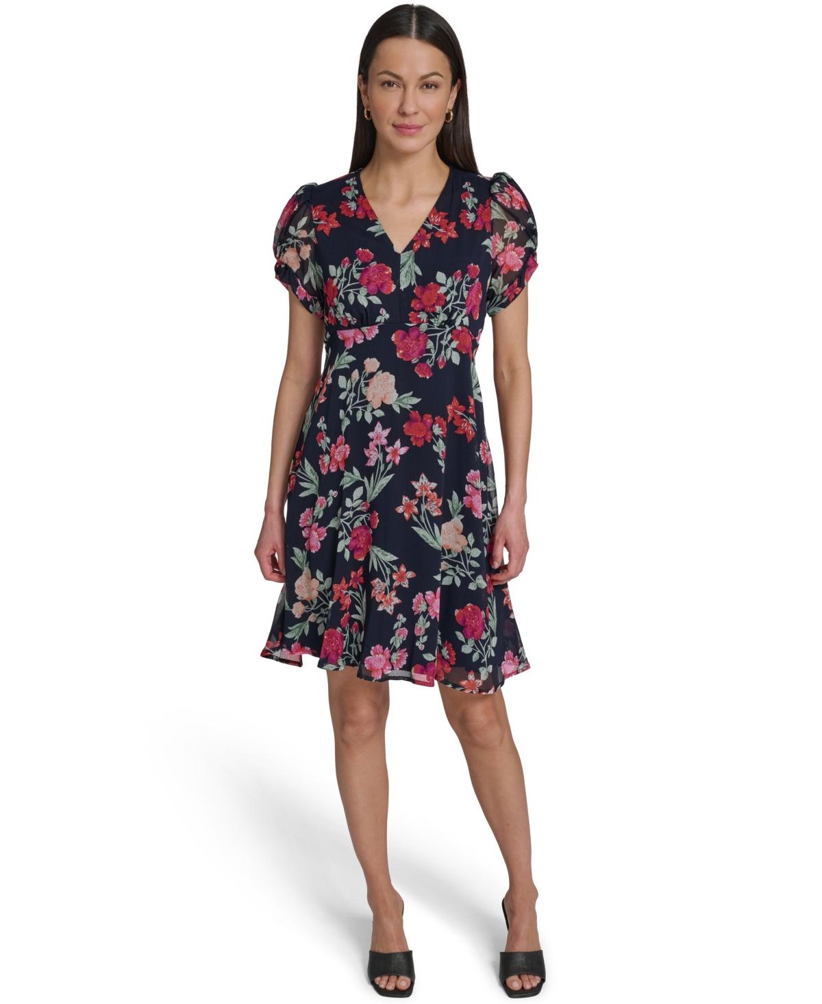 calvin klein petite dresses Calvin Klein Macys Petite Dresses Clearance Calvin Klein Women's Short-Sleeve Printed Midi Dress MainPlace Mall