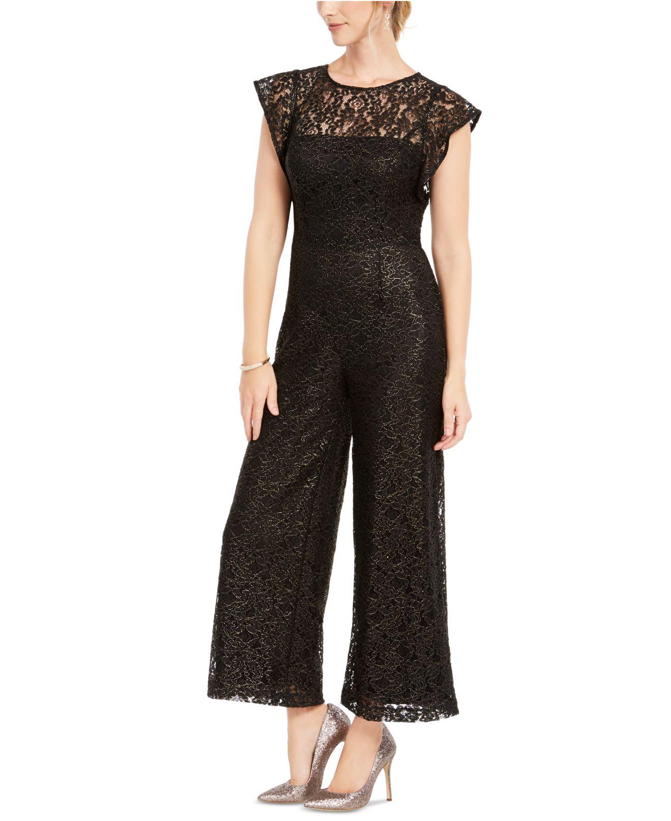 melia black lace jumpsuit